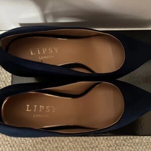 Lipsy London Navy Classic Pointed Heels